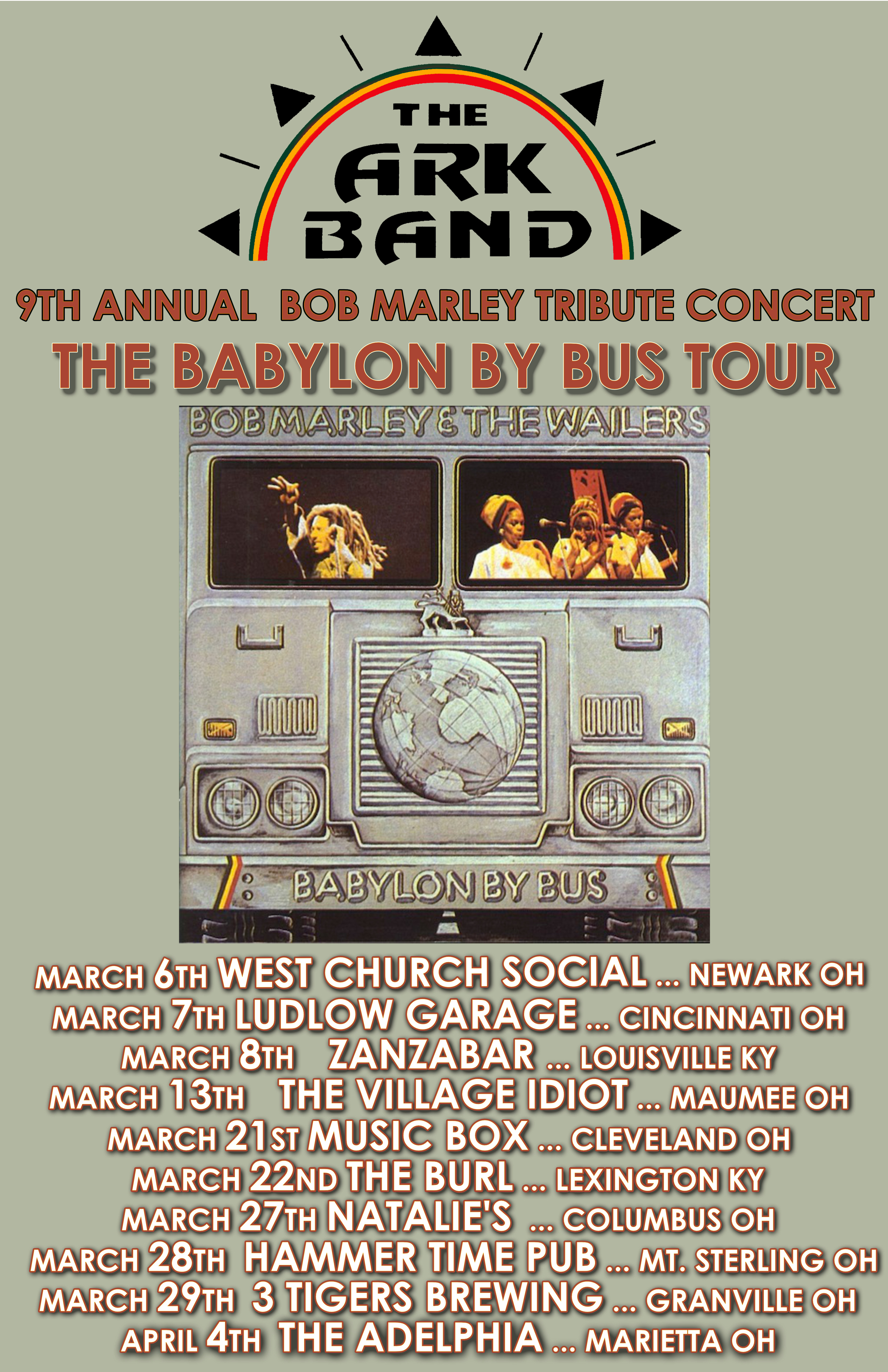 BOB MARLEY TRIBUTE TOUR 2026